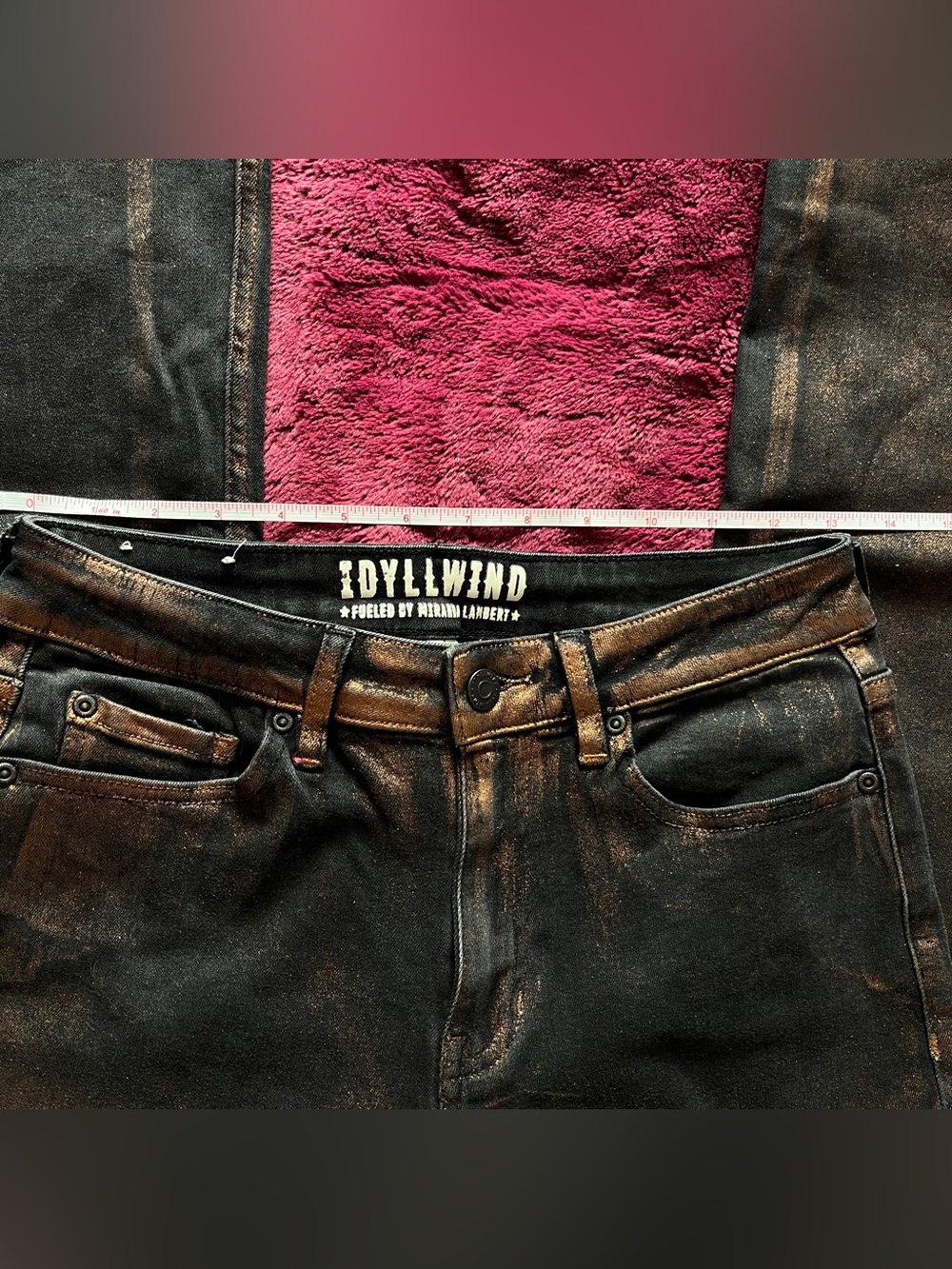 Idyllwind Women's Black Jeans with Bronze Wash - Picture 7 of 7